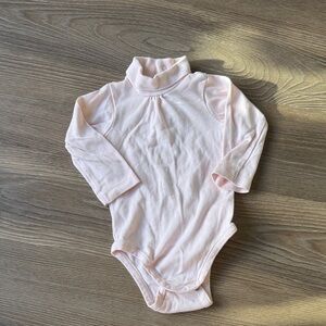 Jacadi baby girl mock neck cotton bodysuit - 6 months